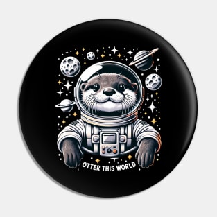Otter Space Explorer Pin