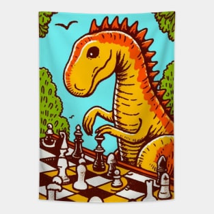 Dinosaur Checkmate Tapestry