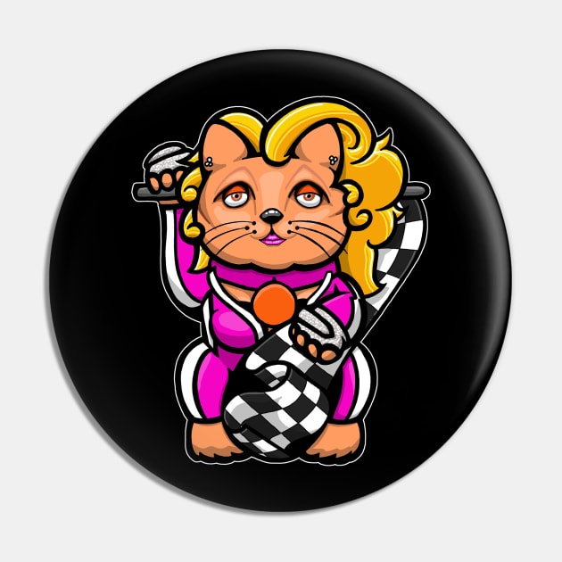 Ru Paul Lucky cat Pin by yayzus