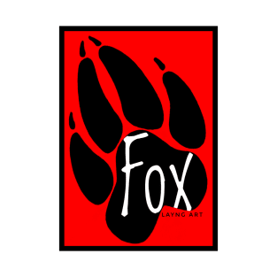 Fox Layng Art Logo Red/White T-Shirt