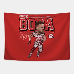 Nick Bosa San Francisco Cartoon Tapestry