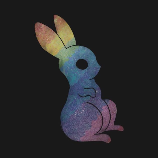 Rainbow magic bunny of the galaxy black by Uwaki