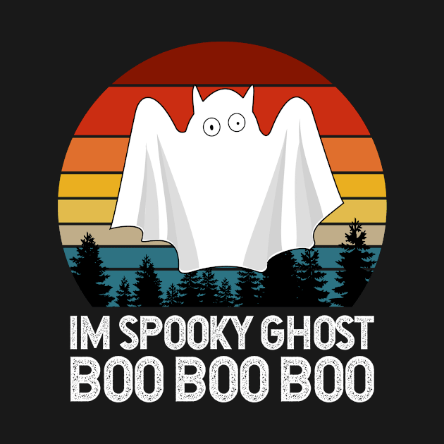 I'm Spooky Cute cat ghost Boo Boo Boo by opooqodesign