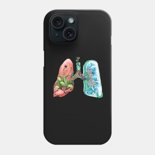 Bionic Mechanical Venus Flytrap Lungs Phone Case