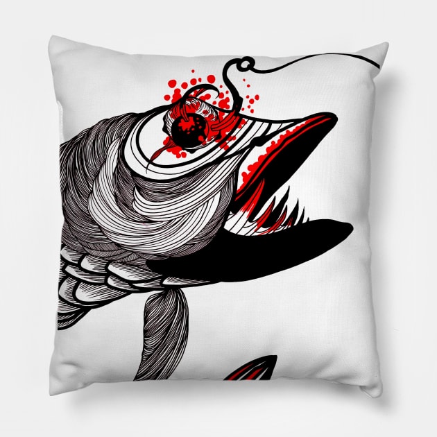 Fishing Pillow by FUN ART