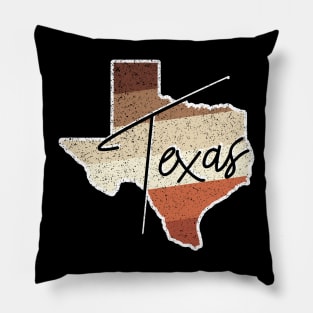 Texas State Map Pillow