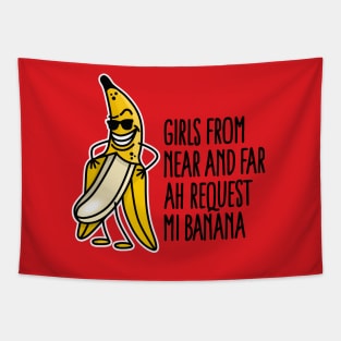 Funny flashing banana drop challenge banana song Tapestry