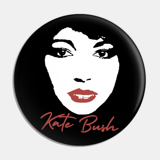 Kate Bush /  Retro Aesthetic Style Pin by Stacy Peters Art