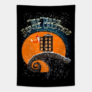 THE TARDIS BEFORE CHRISTMAS Tapestry