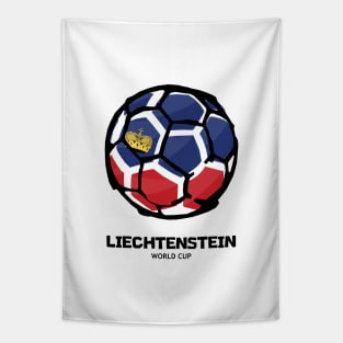 Liechtenstein Football Country Flag Tapestry