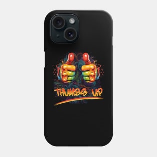 Thumbs up, two thumbs up collorfull graffiti style Phone Case