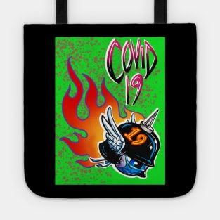 Flying Helmet Eyeball  COVID Tote