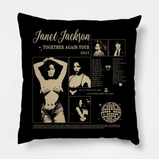 Janet Jackson Vintage Tour Concert Pillow