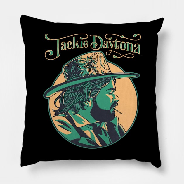 Jackie Daytona retro Pillow by THEVARIO