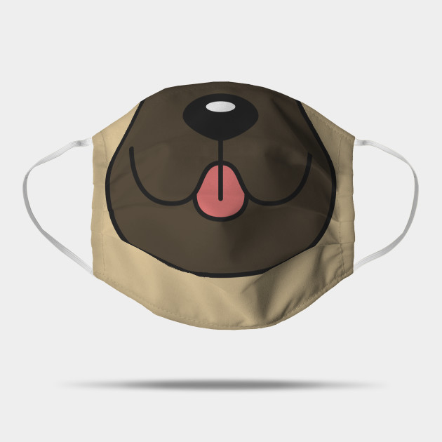 Cartoon Pug Dog Pug Mask Teepublic