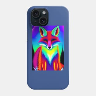 BEAUTIFUL SERENE RAINBOW FOX Phone Case