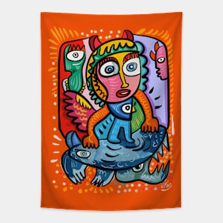 Tarot Character Graffiti Tapestry