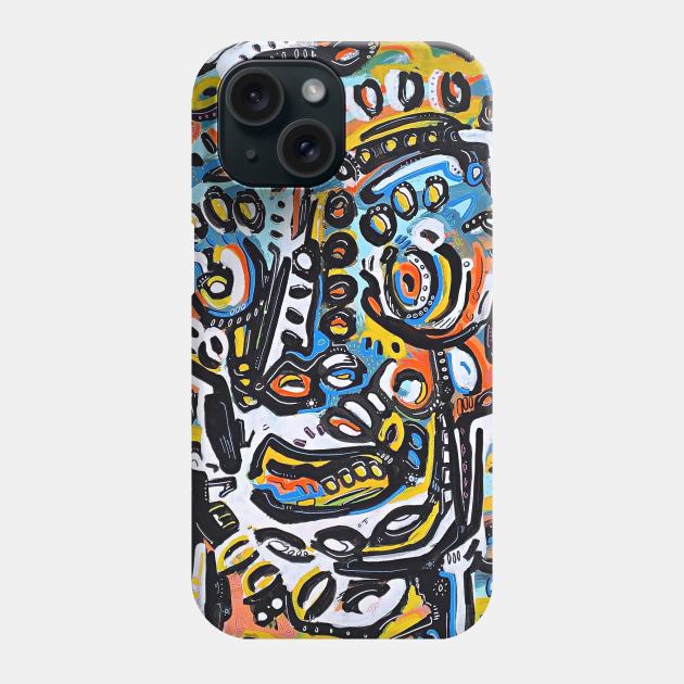 face Phone Case by Angel Rivas