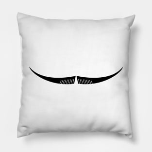 Curved Moustache Pillow