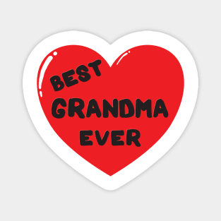 Best Grandma Ever doodle hand drawn design Magnet