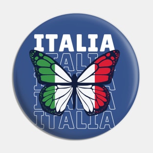 I Love Italy // Italian Flag // Italian Pride Pin