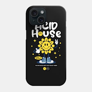 ACID HOUSE  - Peace Vibe Flower (white) Phone Case