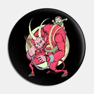 Krampus (Blood Red) Pin