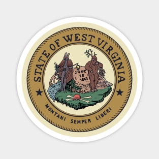 Cryptid State Seal of West Virginia Magnet