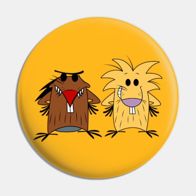 The Angry Beavers Pin by mighty corps studio