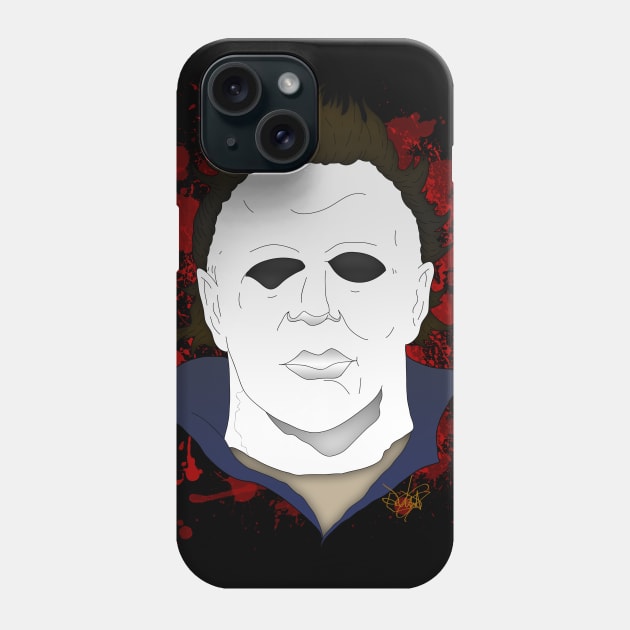 Illustrated Myers Phone Case by schockgraphics