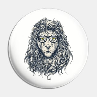 Lion Reading 1 Pin