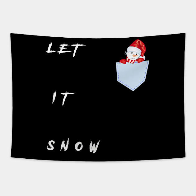 LET IT SNOW CHRISTMAS Tapestry by TOPTshirt