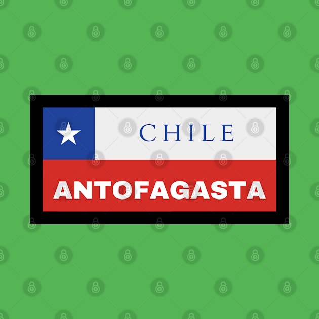 Antofagasta City in Chilean Flag by aybe7elf