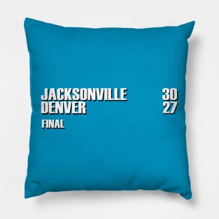 Greatest Jax Jaguars Upset in the Playoffs Pillow