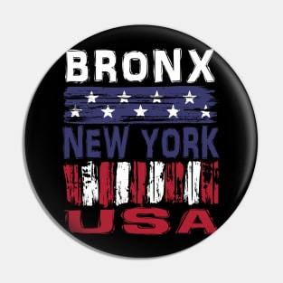 Bronx New York USA T-Shirt Pin