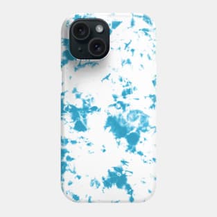 Caribbean blue and white sea waves - Tie-Dye Shibori Texture Phone Case