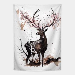 Graceful Nara Deer Amidst Sakura Blossoms Tapestry