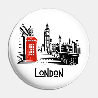 London Lover Pin