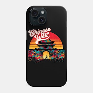 Chinese Wall Vibrant Retro Text Design Phone Case