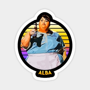Sunset Stripes Series Alba Magnet