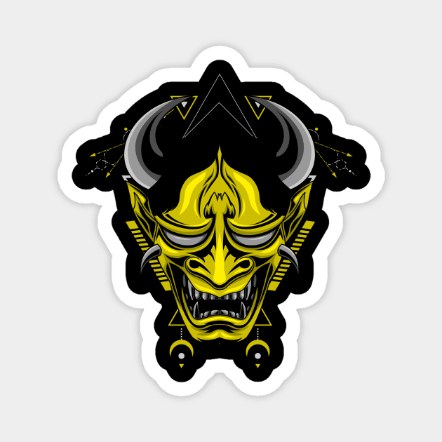 hannya mask awesome gift Magnet by SHINIGAMII