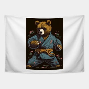 Karate Bear Tapestry