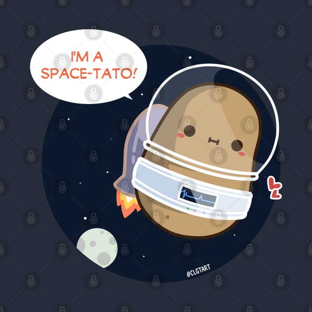 Cute Space Potato by clgtart