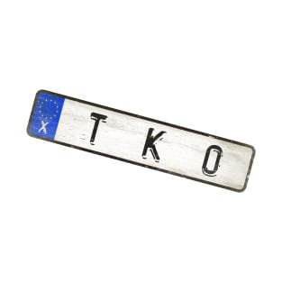 TKO - License Plate T-Shirt