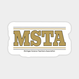 MSTA Old School Rochester Black and Gold Magnet