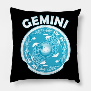 Gemini Orca Twins Pillow