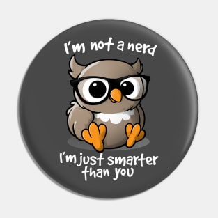 Nerd owl Pin