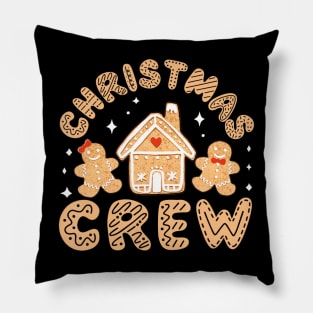 Christmas Crew Holiday Gingerbread Man Pillow