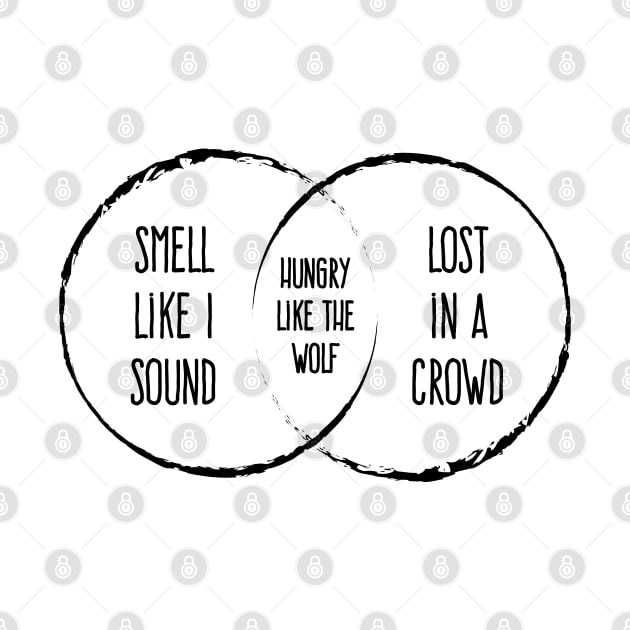 Hungry Like The Wolf Venn Diagram by Rad Love