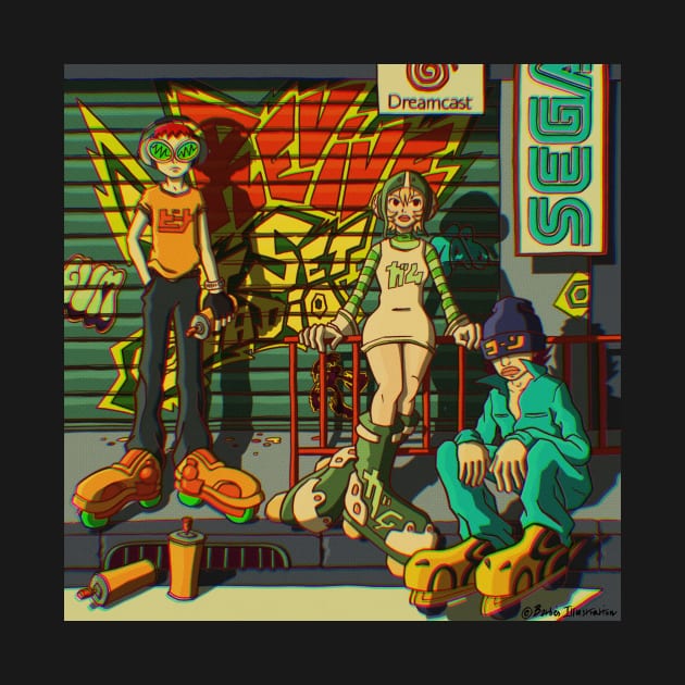 Jet Set Radio - Revive Full Color by barbes-artworks